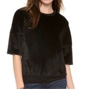 Derek Lam Crosby 10 FAUX calf hair shirt EUC